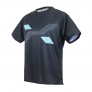 Tシャツ Design01 ブラック x ブルー (XF0106-BLU)画像01