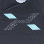 Tシャツ Design01 ブラック x ブルー (XF0106-BLU)画像04
